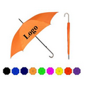 Sleek Stick Umbrella w/ Hook Handle (46" Arc)